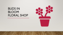 Buds In Bloom Floral Shop Logo